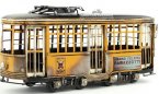 Tinplate Large Scale Yellow Vintage Italy Milan Tram Model