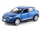 Blue / Golden 1:36 Scale Kids Diecast VW T-ROC SUV Toy