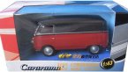 1:43 Scale Diecast Red / Gray VW T1 Bus Toy Model