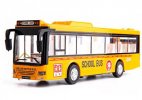Kids Yellow Pull-Back Function Diecast School Bus Toy