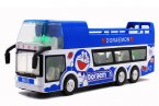 Blue 1:32 Scale Kids Doraemon Diecast Double Decker Bus Toy