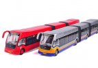 1:50 Scale Red / Silver Three Carriages Super Cruiser Bus Model