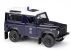 Deep Blue 1:24 Welly Police Diecast Land Rover Defender Model