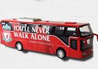 Red Liverpool F.C. Painting Kids Diecast Coach Bus Toy