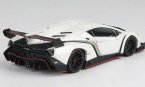 White / Red 1:43 Kyosho Diecast Lamborghini Veneno Model
