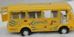 1:50 Scale White / Green / Yellow Kids City Bus Toy