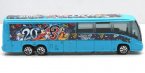 Kids Gray / Blue Matchbox Brand Tour Bus Toy