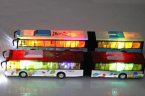 Yellow / Red / White Articulated Design BeiJing City Bus Toy
