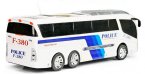 White Police Theme RC Bus With Two Policeman Cartoon Figure