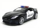 Black 1:32 Scale Kids Police Diecast Jaguar F-Type Toy