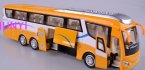 Large Scale Kids Green / Blue Pull-back Function Tour Bus Toy
