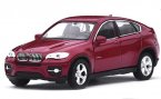 Red / Black Kids 1:36 Scale Welly Diecast BMW X6 SUV Toy