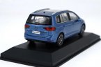 Blue / Brown 1:43 Scale Diecast VW New Touran L Model