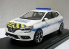 1:43 Scale White NOREV Police Diecast 2016 Renault Megane Model