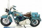 1:6 Scale Retro Blue Tinplate 1969 Indian Motorcycle Model