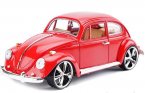 1:18 Scale White / Red / Black Diecast 1967 VW Beetle Model