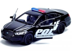 Kid Black 1:36 Scale Welly Diecast Ford Police Interceptor Toy
