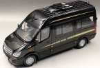 Black 1:24 Scale Die-Cast Higer H6V Bus Model