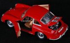 Red / White 1:24 Scale Bburago Diecast 1961 Porsche 356B Model