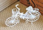 Mini Scale White Bicycle Model Decoration