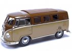 Brown / Green 1:18 YaMing Diecast 1962 VW T1 Bus Model