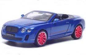 Blue / White / Black /Gray 1:32 Diecast Bentley Continental ISR