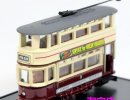 Mini Scale Oxford Die-Cast Double Decker Cardiff Tram Model