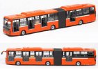 Red 1:64 Scale SunWin SWB6180 BRT Articulated Bus Model