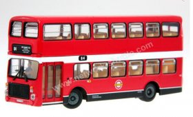 1:76 Scale NO.84 Red London Double Decker Bus Toy Model