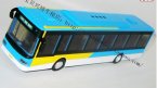 Kids Alloy Blue BeiJing Single-Decker City Bus Toy