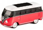 Red-Black 1:65 Mini Scale Kids Diecast VW T1 Bus Toy