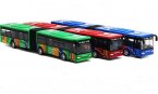 Kids Red / Blue / Green Diecast Articulated City Bus Toy