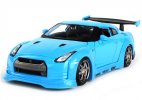Blue 1:24 Scale Maisto Diecast Nissan GT-R Model