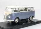 1:18 Scale 1963 Red/ Blue/ Gray Welly VW T1 Microbus Model