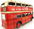Retro Style 1:12 Scale Classical Red Double Decker London Bus
