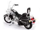 Black 1:18 Harley Davidson 2002 FLSTC Heritage Softail Classic
