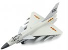 White / Gray / Yellow Kids Die-Cast China J-10 Fighter Toy