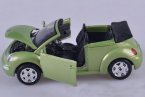 Green 1:24 Scale Burago Diecast VW New Beetle Cabrio Model