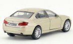 White / Golden Kids 1:36 Scale Welly Diecast BMW 535i Toy
