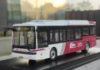 White-Red 1:43 Scale Diecast BYD B10 Electric City Bus Model