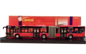 1:76 Scale Extended Edition Red London Singledecker Bus Model