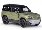 Green 1:36 Scale Kid Welly Diecast 2020 Land Rover Defender Toy