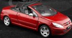 Red 1:18 Scale SOLIDO Diecast Peugeot 307CC Model