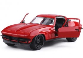 Red 1:32 Scale JADA Kids Diecast 1966 Chevrolet Corvette Toy