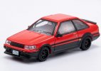 Red 1:64 Scale Diecast Toyota Corolla Levin AE86 Model