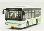 1:43 Scale White-Green Diecast Sunlong SLK6109 City Bus Model
