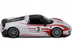 White-Red 1:24 Scale NO.3 Bburago Diecast Porsche 918 Model