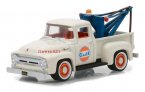 White Gulf 1:64 Scale Diecast 1956 Ford F-100 Tow Truck Model