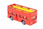Mini Scale Red Cabrio Kids Double Decker Tour Bus Toy