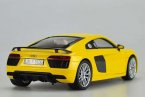 1:18 Scale Yellow / Gray Diecast Audi R8 V10 Plus Model